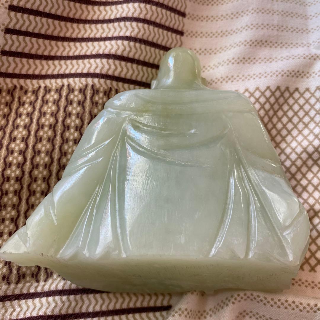 翡翠? 中国古美術 置物 木製台座付き