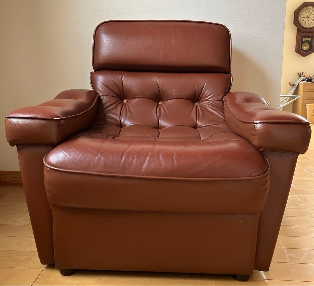 1人掛けソファ　合皮