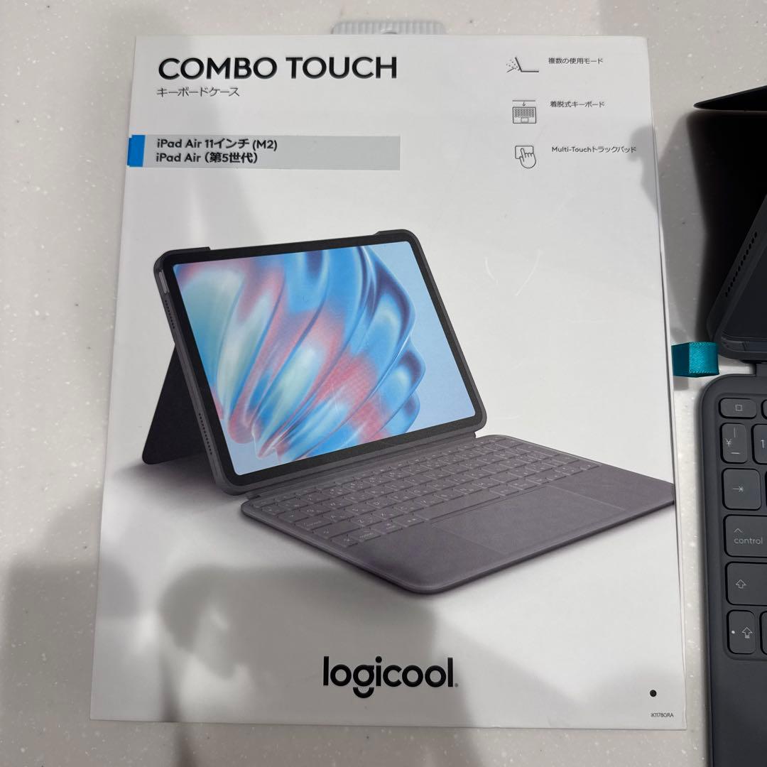 logicool COMBO TOUCH iPadケース グレー