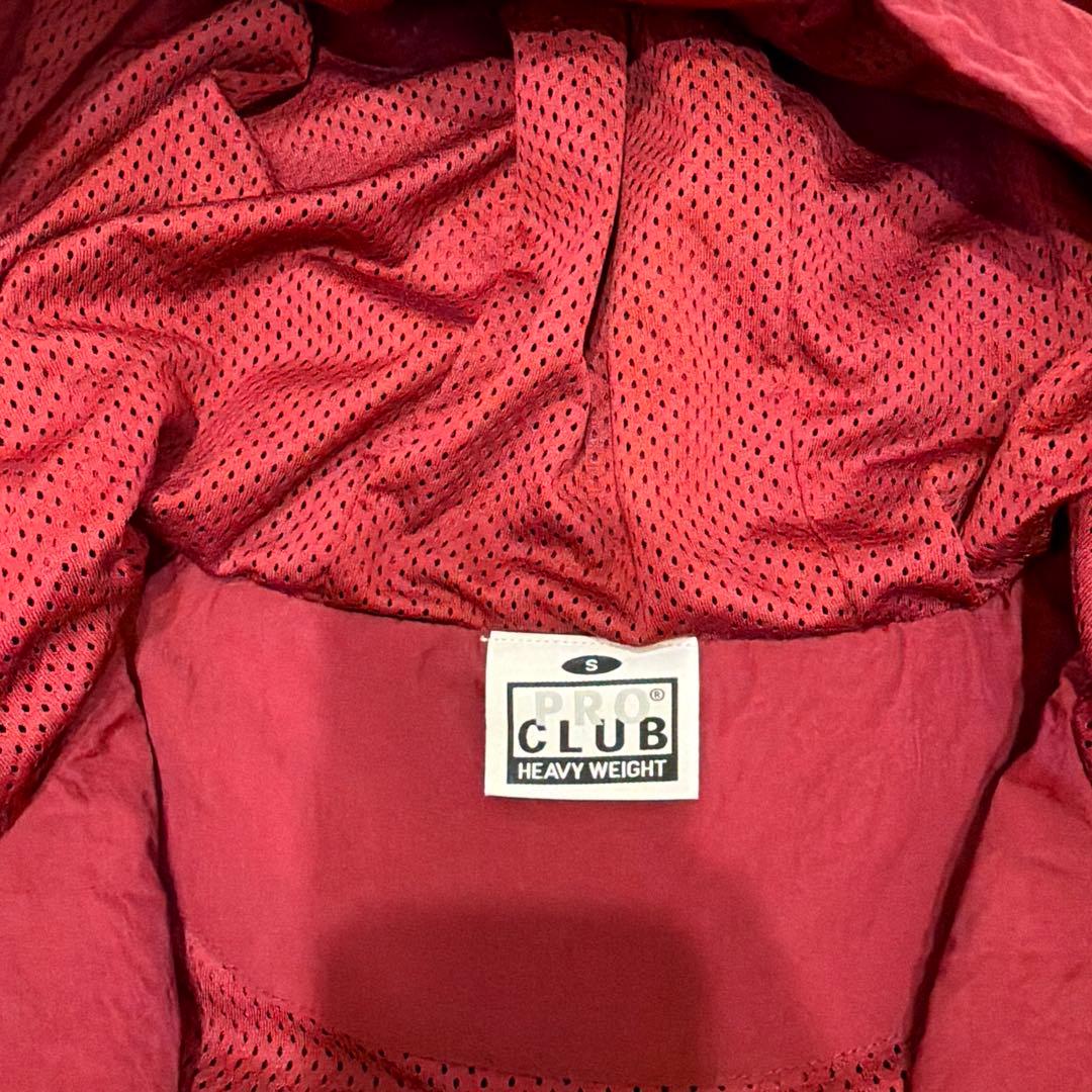PRO CLUB ナイロンジャケット セットアップ バーガンディー