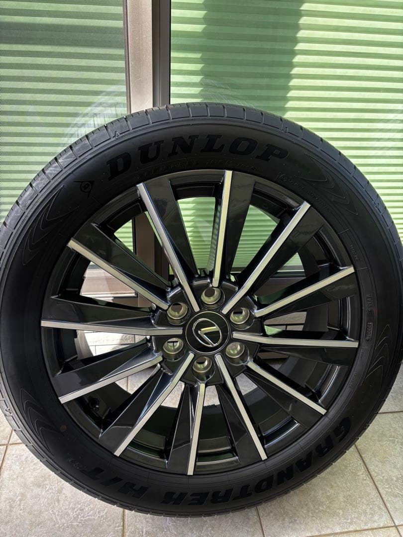 (新車外し美品) レクサスGX550 バージョンL 純正22AW4本タイヤセット