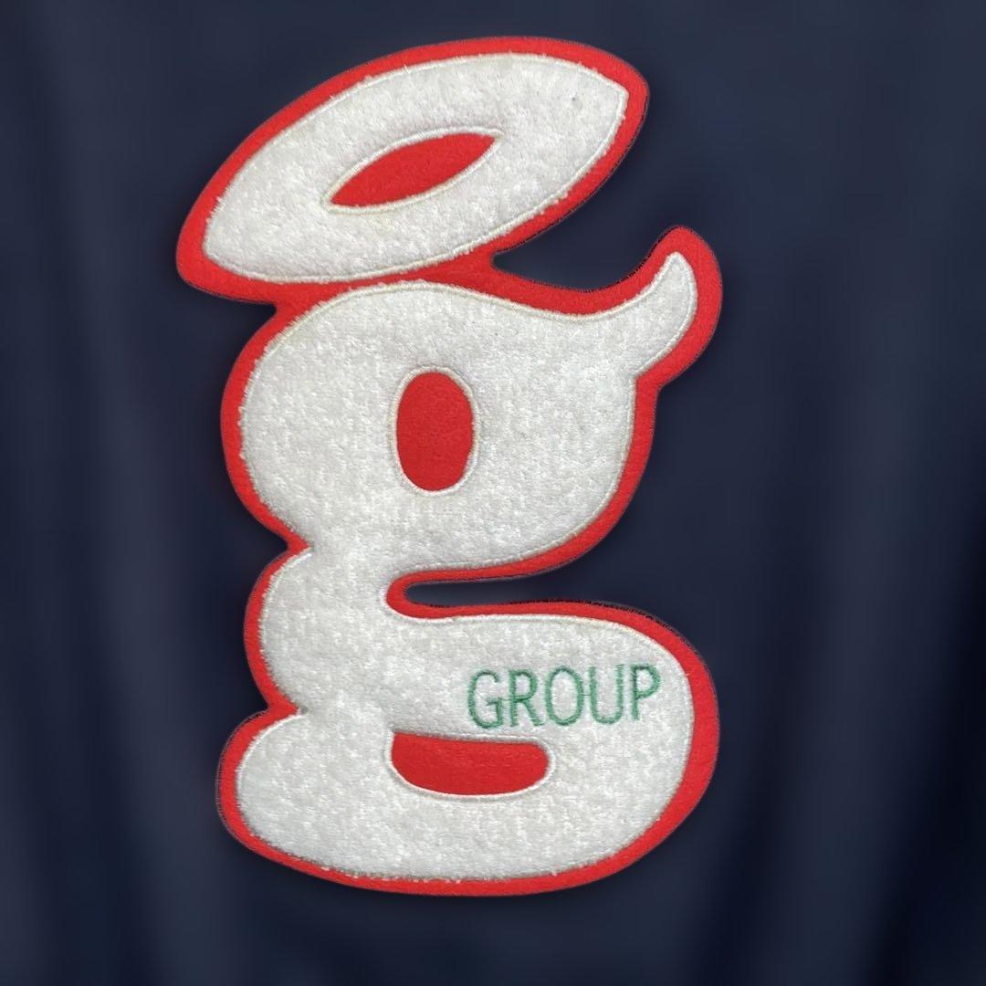 90s ゴールデンベア Golden Bear 袖レザー　スタジャン　M