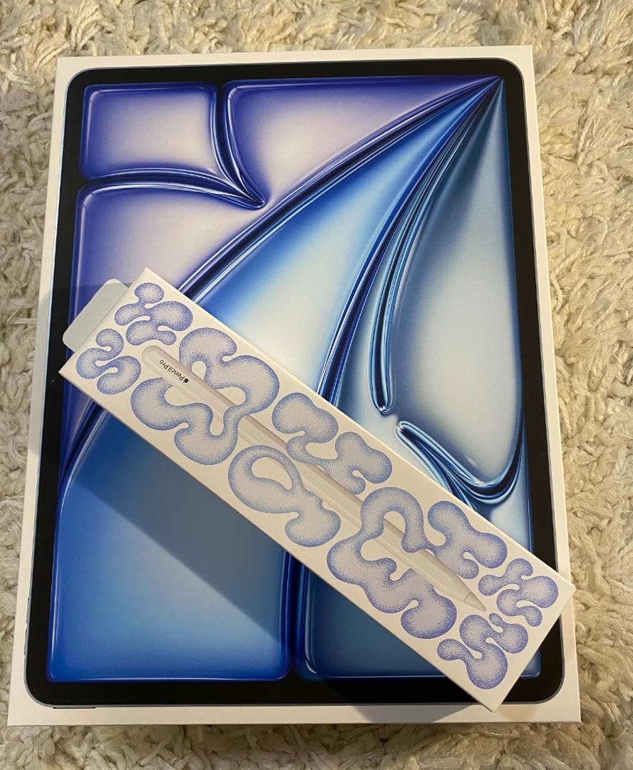 美品 刻印入 iPad Air 13インチ M2 第6世代 256GB ブルー