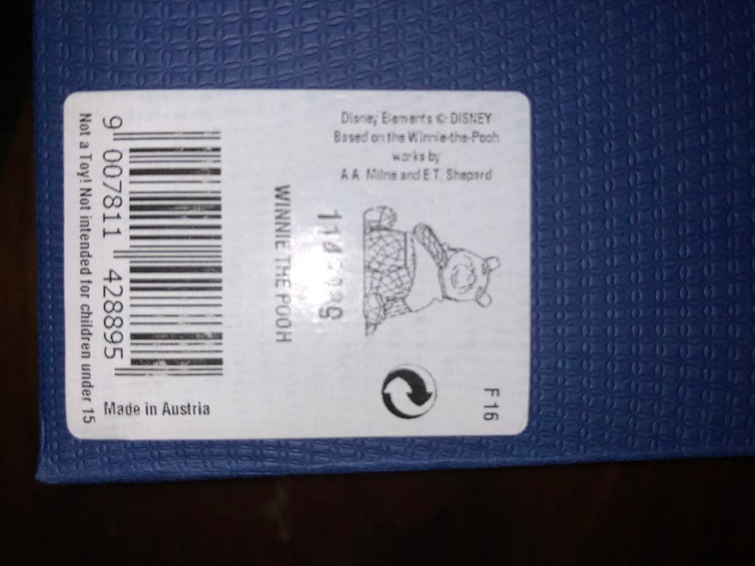 【希少品,箱付き】Swarovski　Disney くまのプーさん
