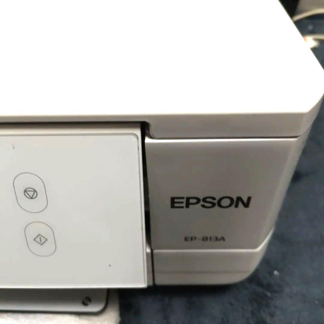ジャンク品 EPSON EP-813A インクジェットプリンター　インク2本付
