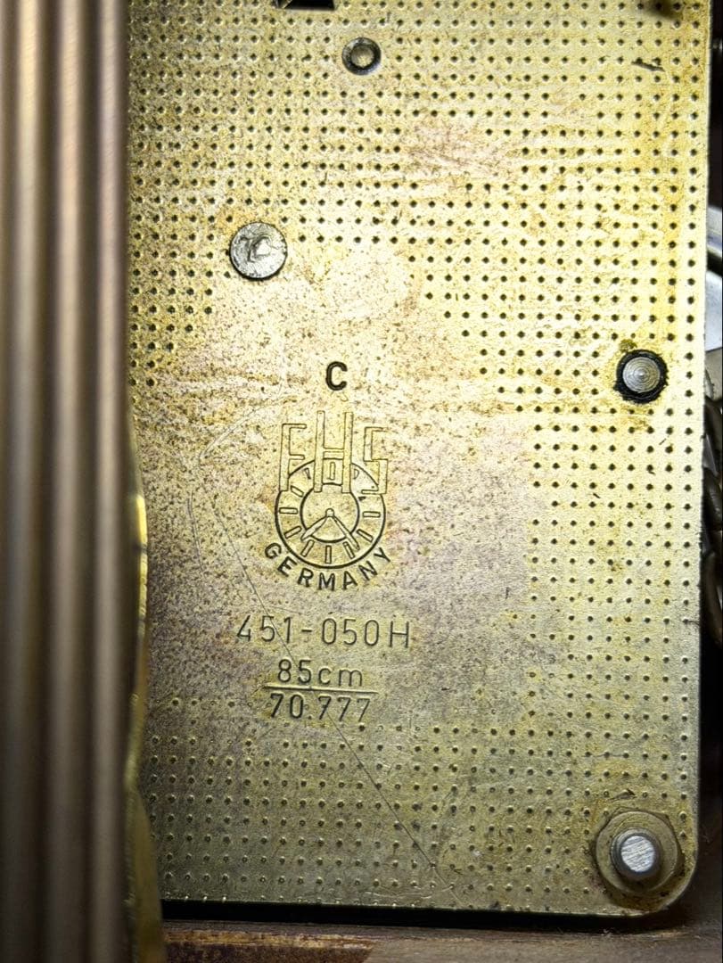 ドイツ製 HERMLE (ヘルムレ) 重錘式 ホールクロック