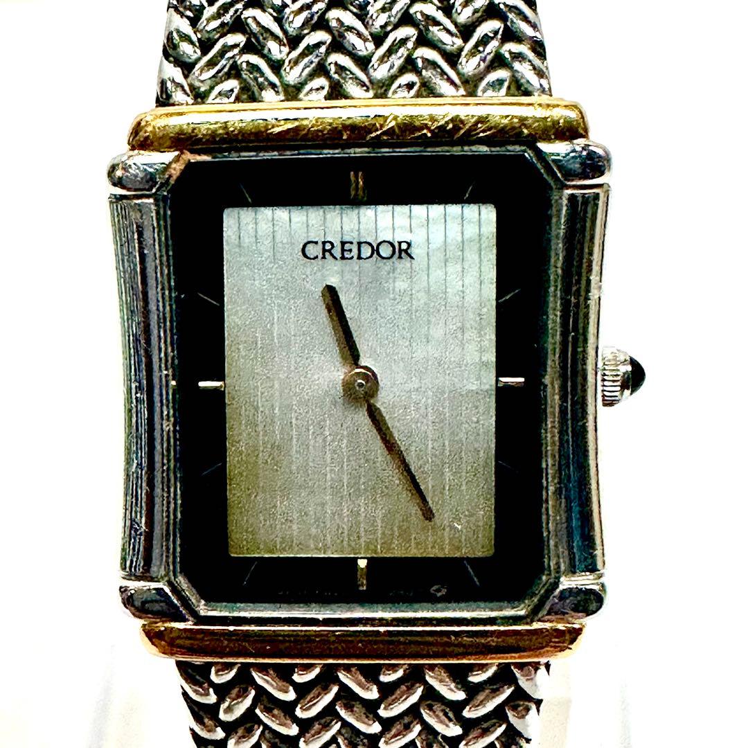 稼働/k18/SS SEIKO CRECOR 8420-6690 レディース