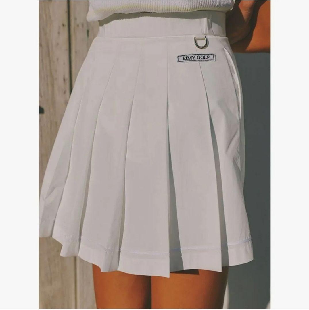 EIMY GOLF プリーツスカート ホワイト