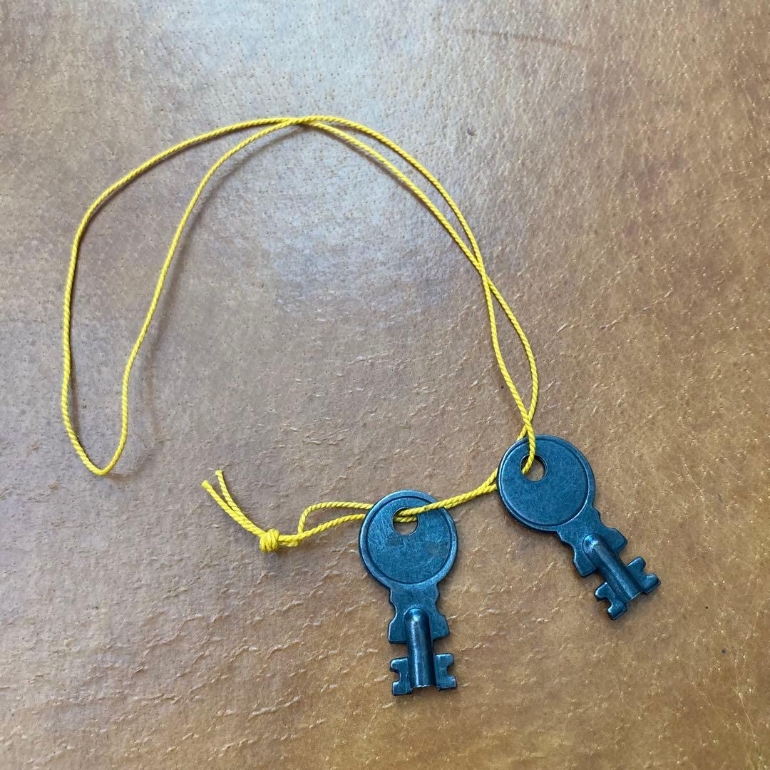 ヴィンテージ レザー トランクケース トランクバッグ レトロ雑貨 古道具 鍵付き