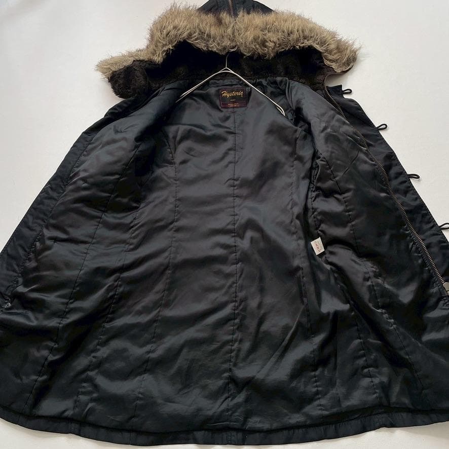 【ちゃんちゃん】ヒステリックグラマー　ロゴワッペン モッズコート N-3B