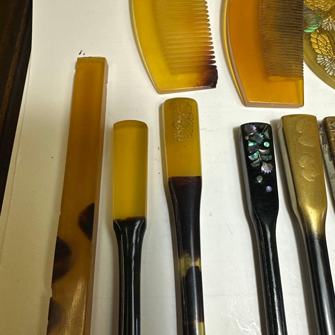髪飾り，アクセサリー，鼈甲，金工，まとめ売り