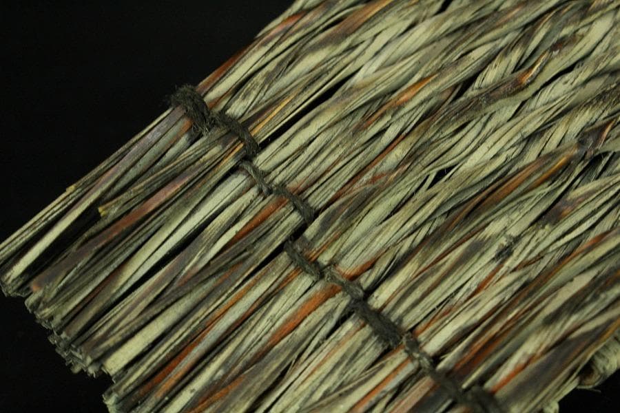 網籠 舟形 水盤 奇木 根木 時代物(K-XA853)