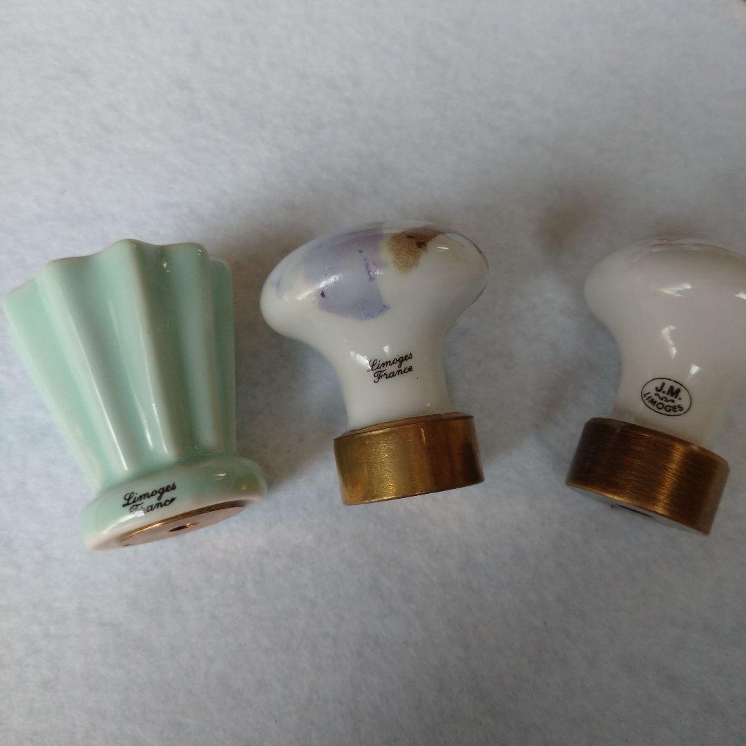 アンティーク　引き出し取っ手　つまみ　リモージュ