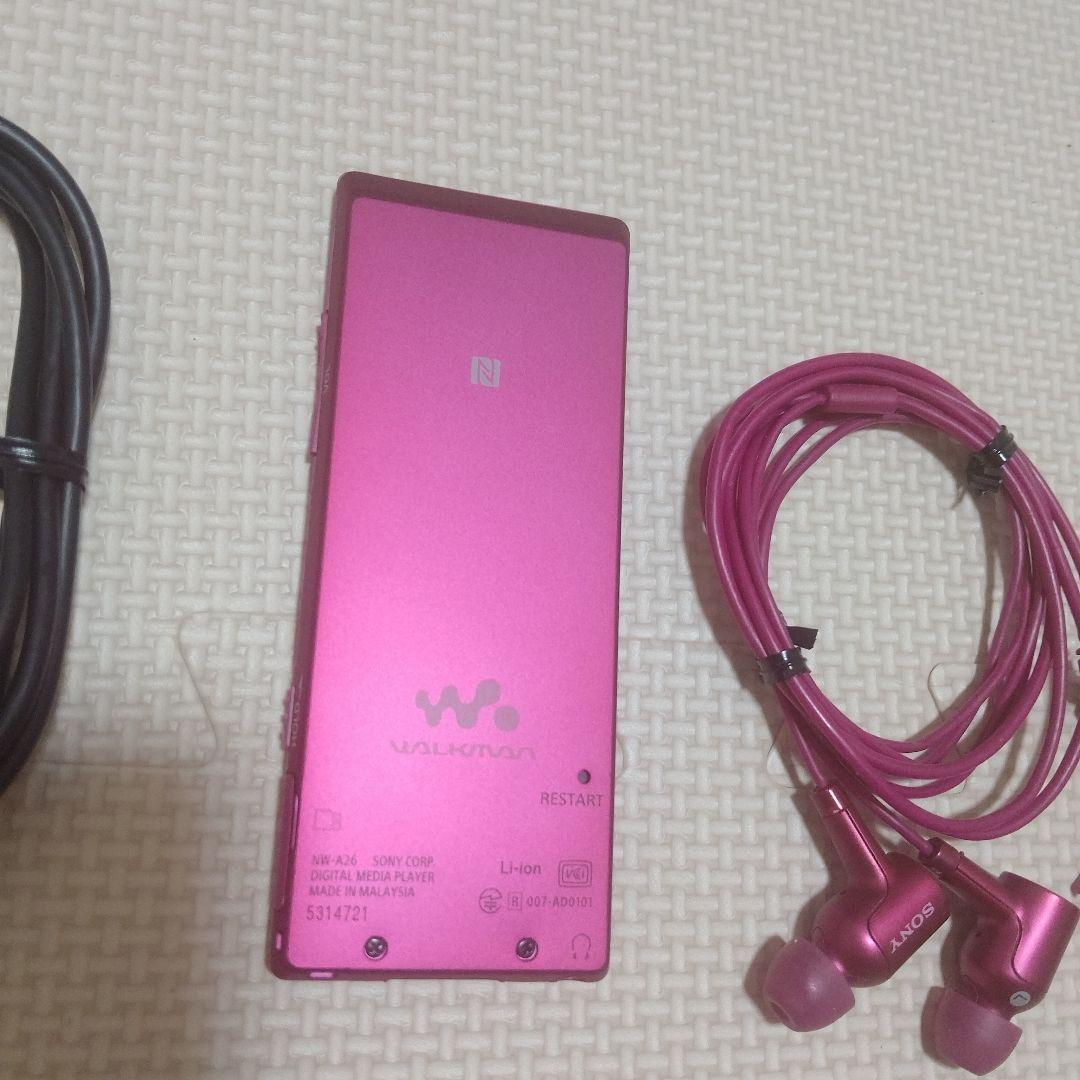 ソニー　ウォークマン　NW-A26 32GB ピンク 中古 イヤホン付き