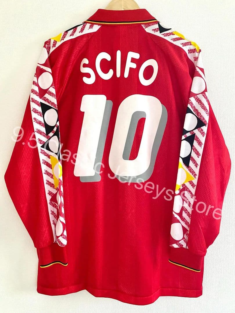 ベルギー代表 1994 ホーム ユニフォーム #10 SCIFO 長袖