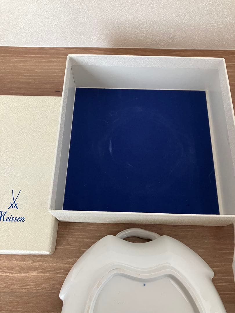 マイセン　ブルーオニオン　リーフディッシュ