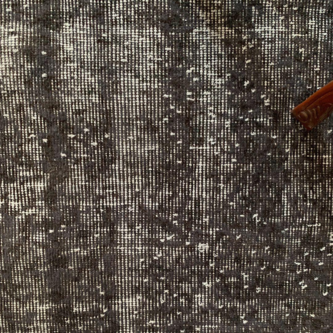 大判　トルコヴィンテージラグ　237×136グレーブラック　オーバーダイ　トルコ