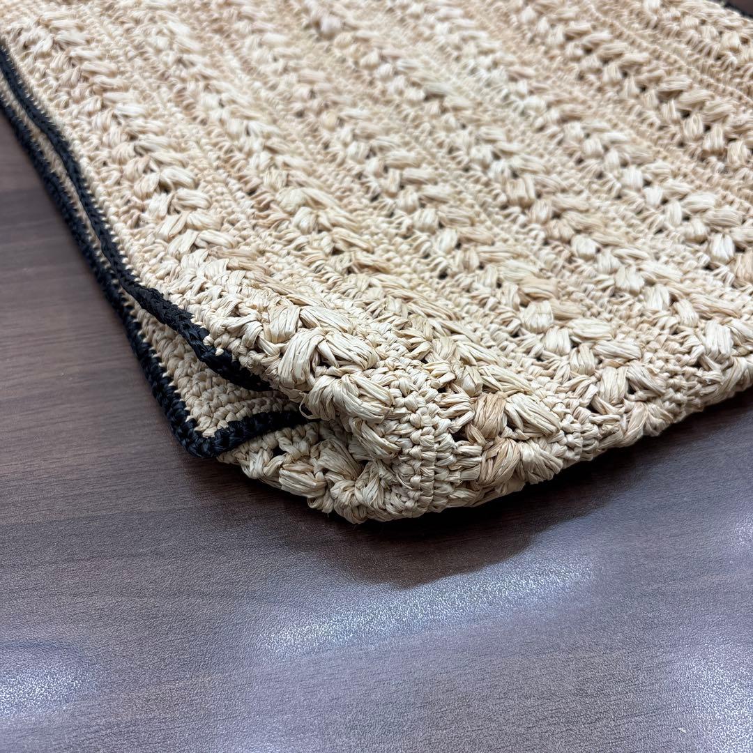 MAISON N.H PARIS バイカラー スクエア ハンドバッグ