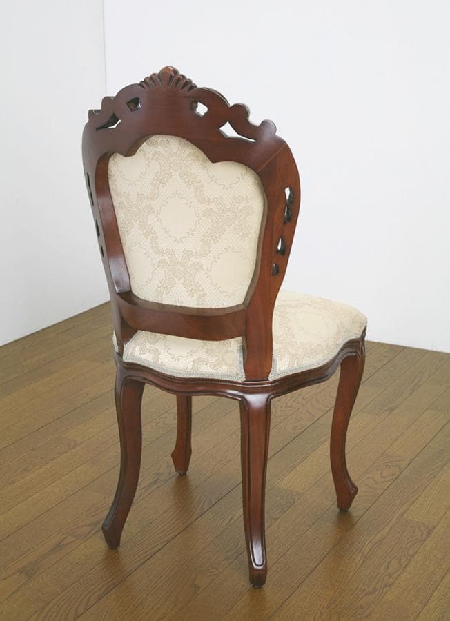 猫脚チェア ヨーロピアン 手彫り 天然木 ブラウン