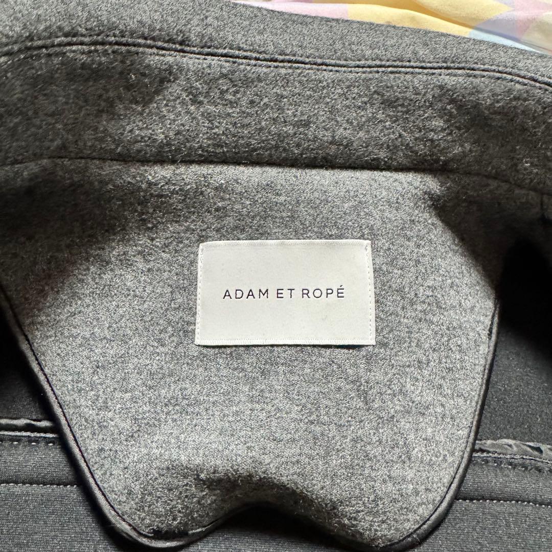 ADAM ET ROPE ウールジャージボンディングPコート