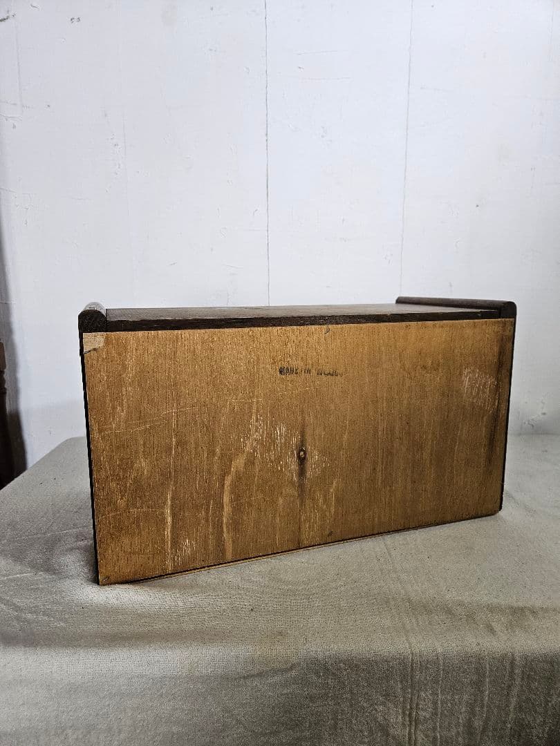 USヴィンテージ 木製のブレッドケース パン ボックス 収納 古家具 店舗什器