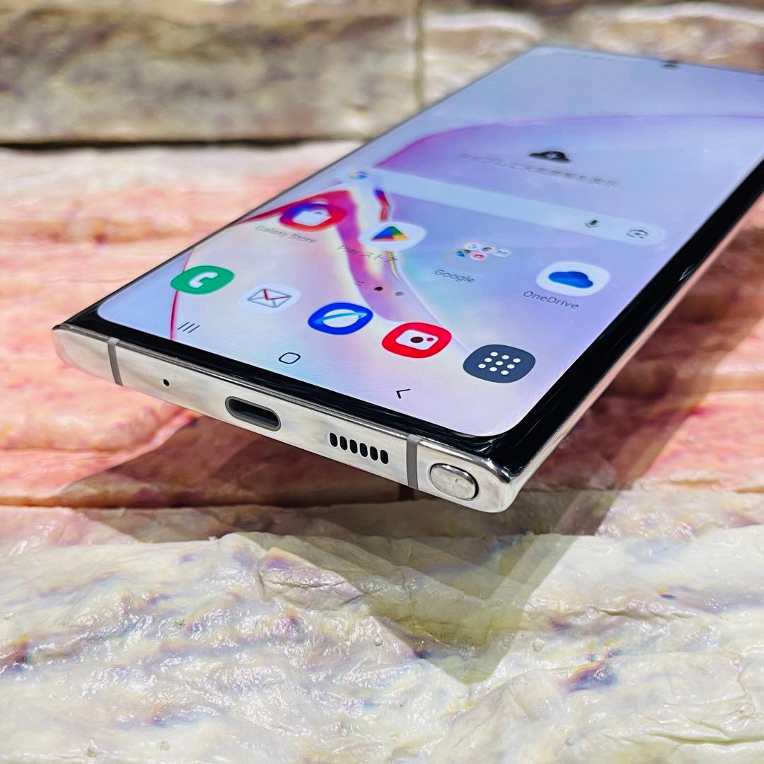 SIMフリー Galaxy Note10+ 128GB オーラホワイト 電池良好