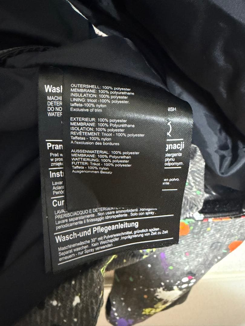 BURTON ペイント加工スノーボードジャケット M