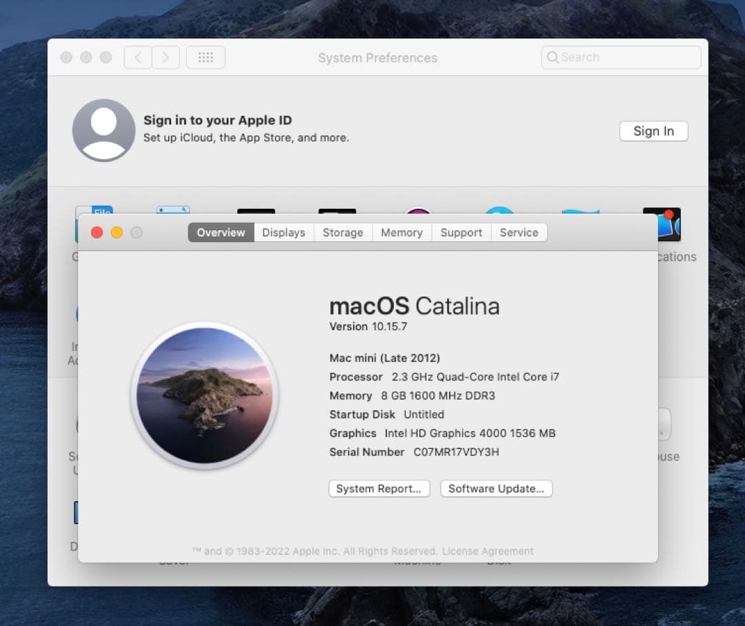 Macデスクトップ Apple Mac Mini Late 2012 i7/8Gb/1000Gb