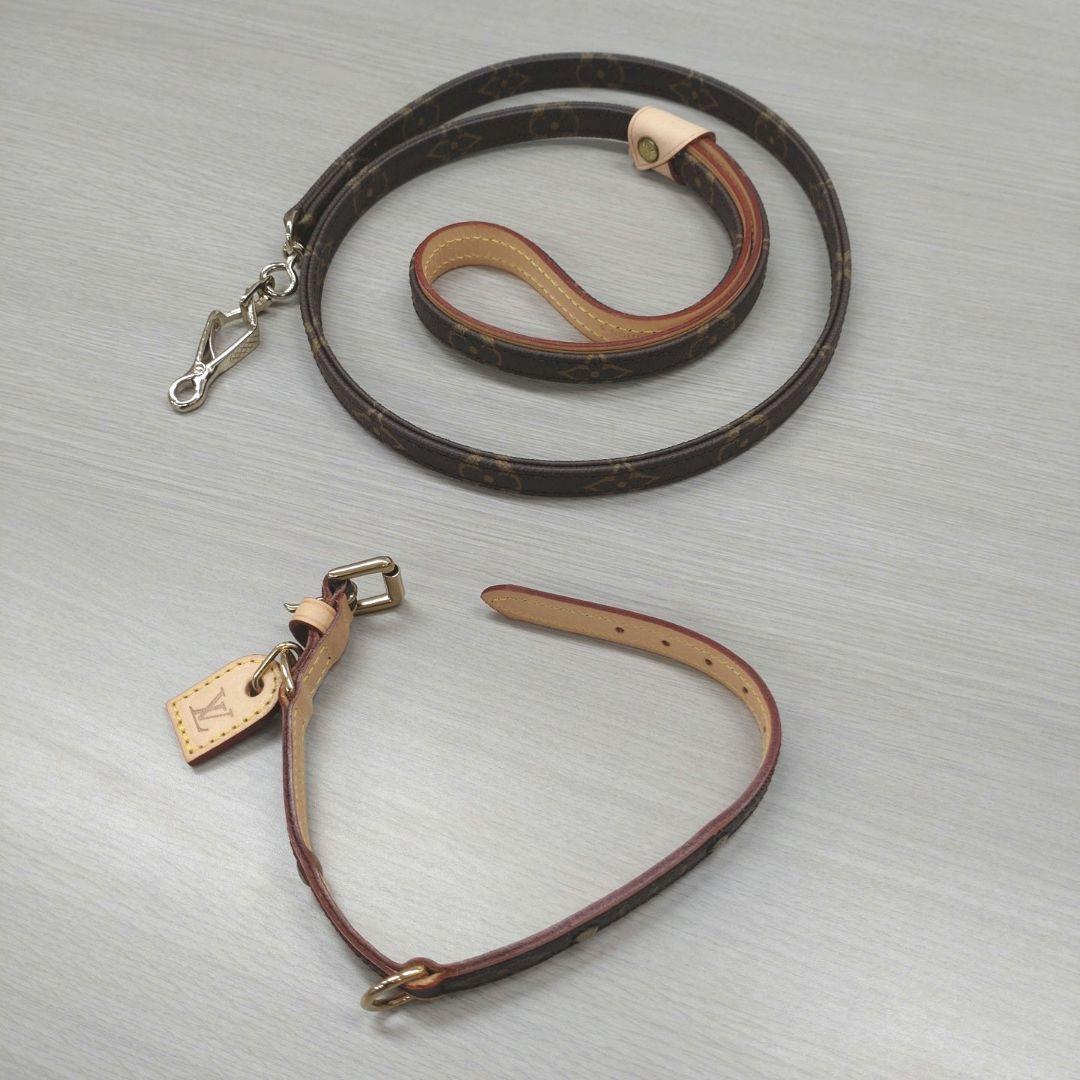 【新品・未使用】LOUIS VUITTON モノグラム 小型犬用 首輪・リード