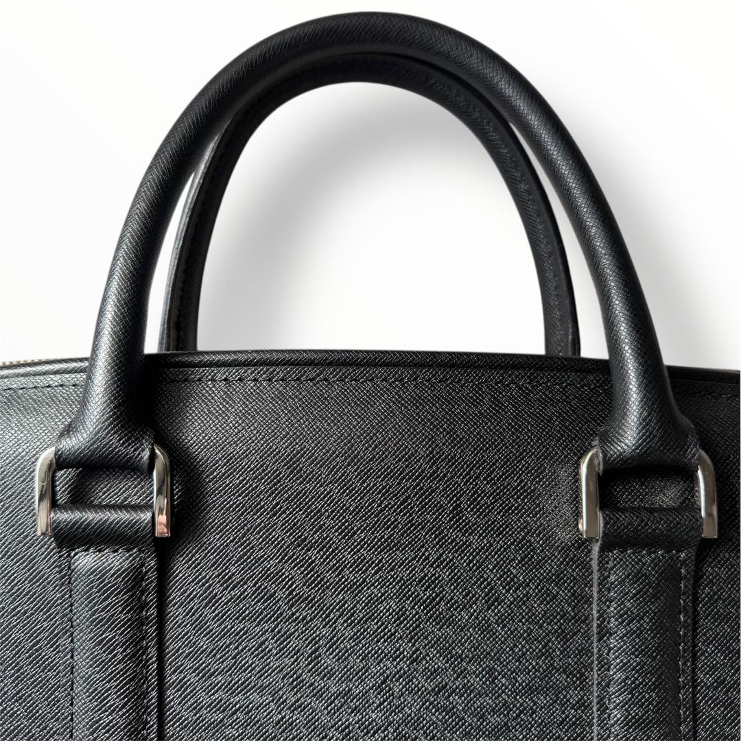 美品 PORTER アベニュー レザー ブリーフケース ビジネスバッグ ブラック