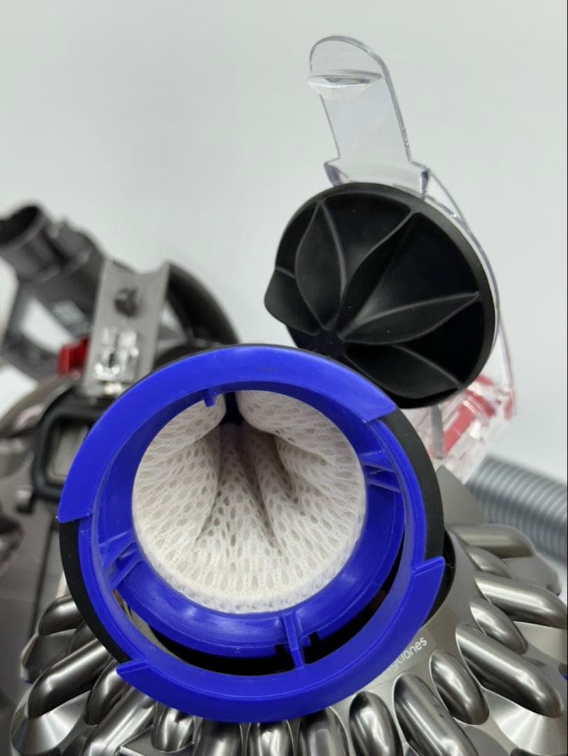 動作保証　中古　赤　ダイソン　CY25 掃除機　本体　ホース　ダストケース付き