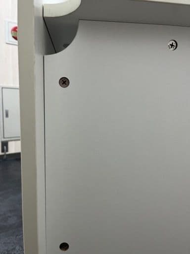 ホワイト L字型オープンデスク 8台セット