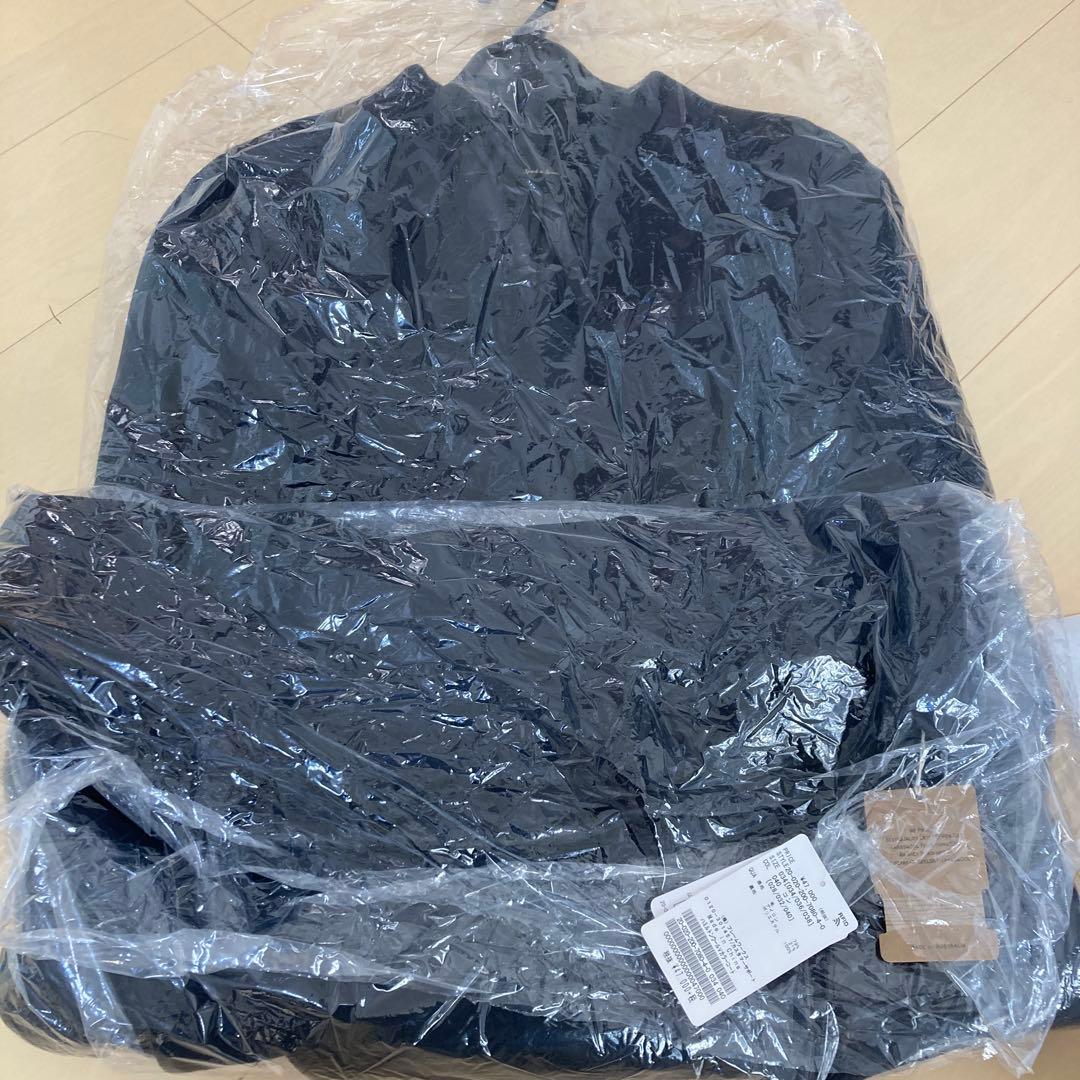 新品タグ付き　スピックアンドスパン　ハミルトンウールVカラーコート　ネイビー