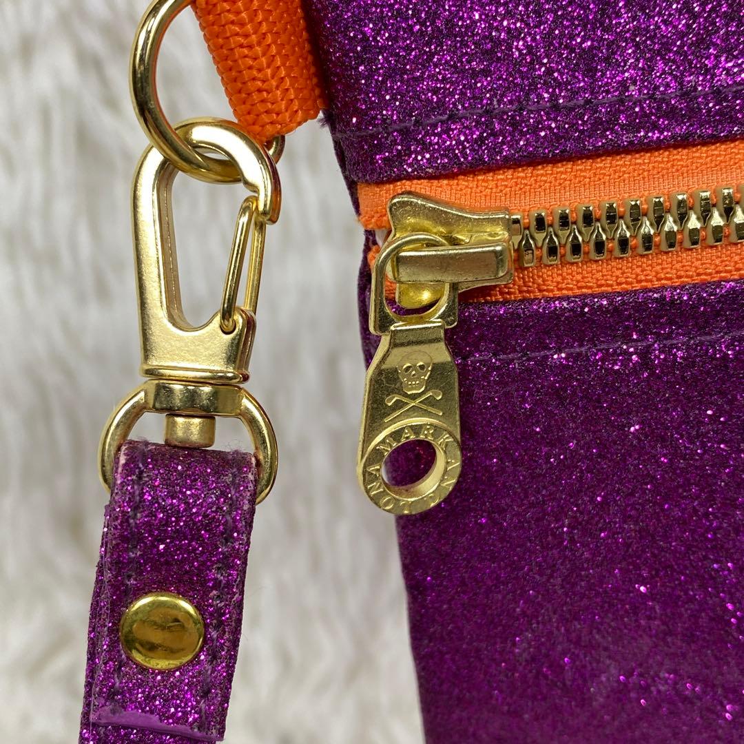 『MARK & LON』ラメ入り Hawaii ポーチ クラッチバック