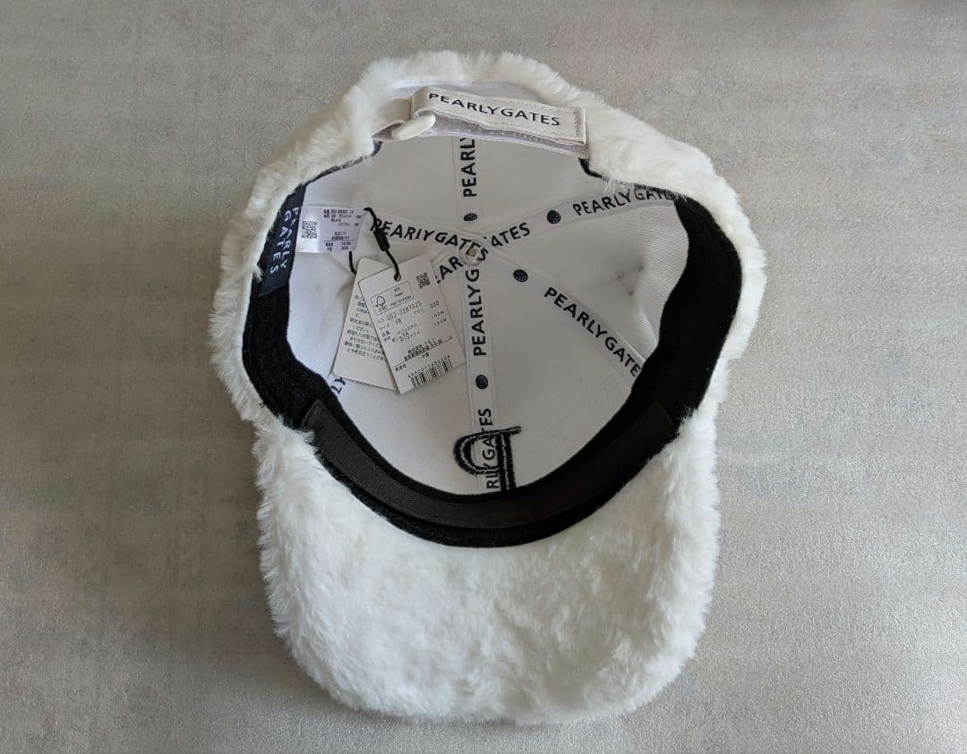 パーリーゲイツ　くま耳キャップ　白キャップ