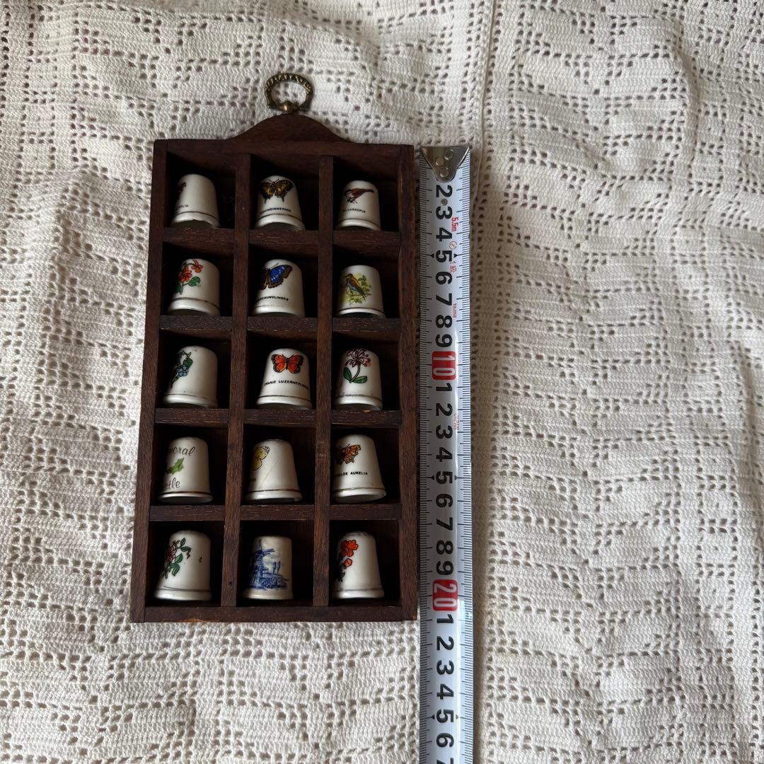 アンティークシンブルラック&シンブル15個セット