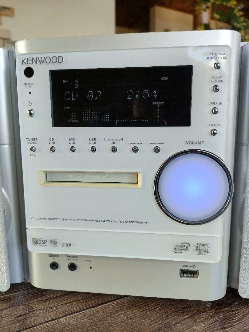 美品　KENWOOD NDL100 CD/MD/USB ミニコンポ 　ホワイト