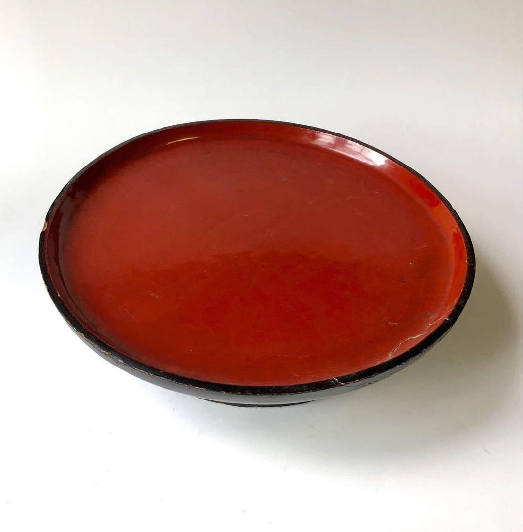 『根来 高足盆』17世紀ごろ　江戸初期　膳