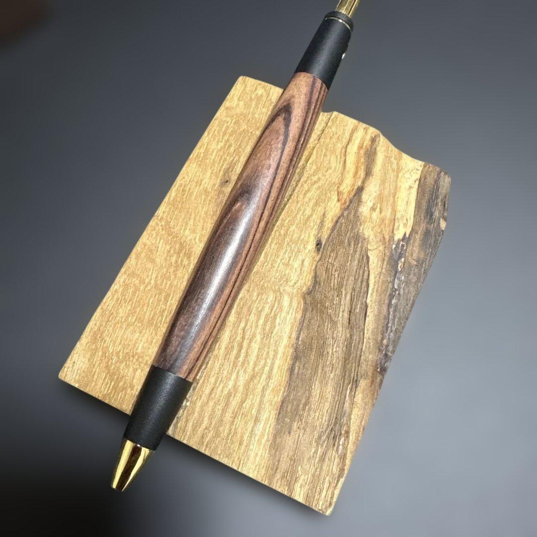 〈希少〉野原工芸似シャープペンシル　デザートアイアンウッド上杢