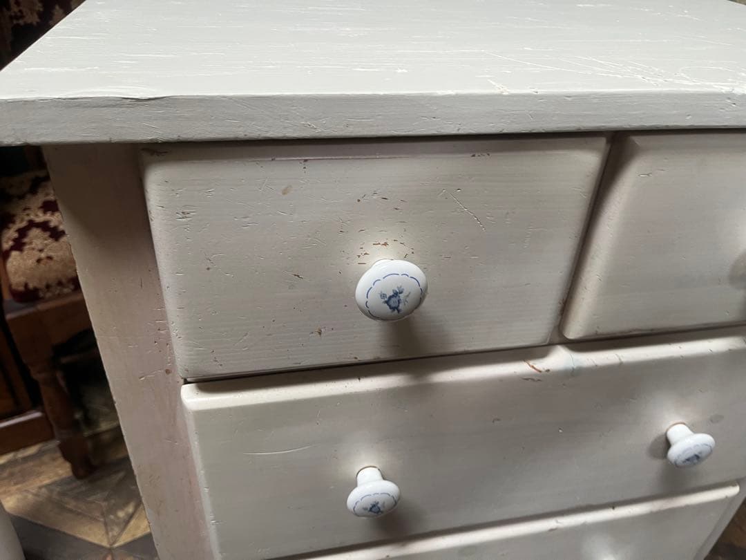ビンテージ チェスト 白家具 北欧 インテリア 昭和レトロ 当時物 アンティーク