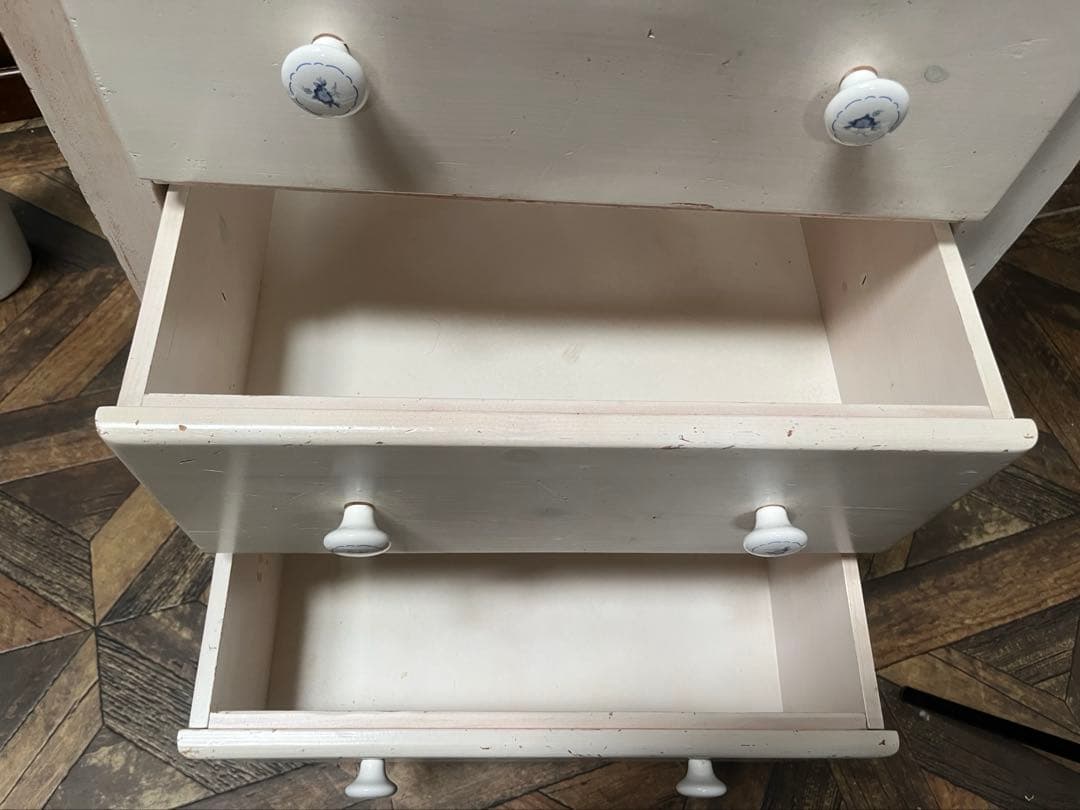 ビンテージ チェスト 白家具 北欧 インテリア 昭和レトロ 当時物 アンティーク