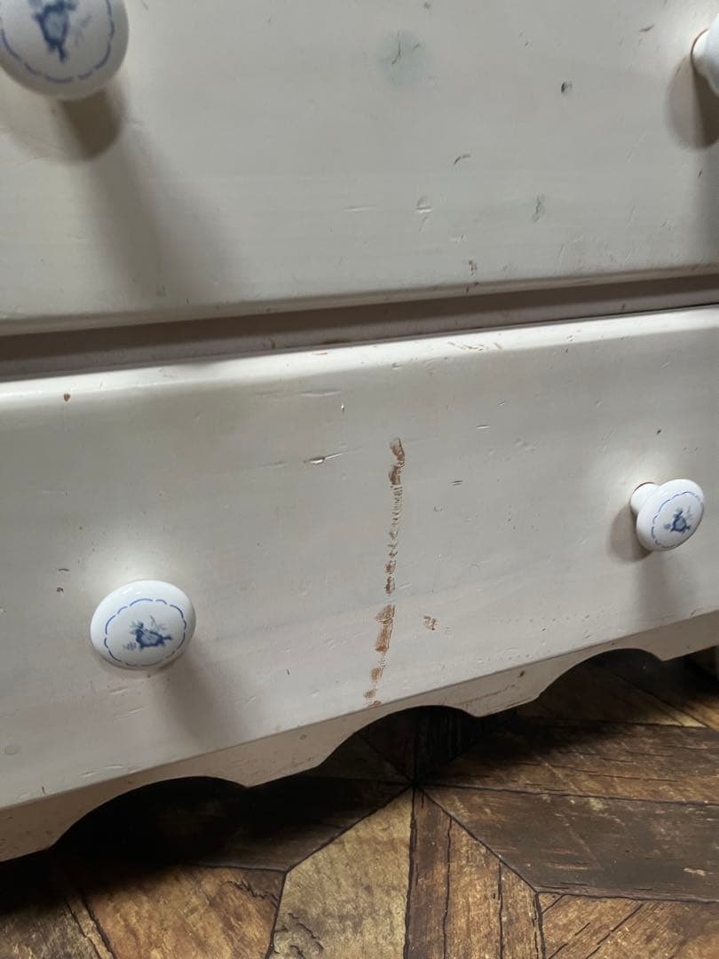 ビンテージ チェスト 白家具 北欧 インテリア 昭和レトロ 当時物 アンティーク