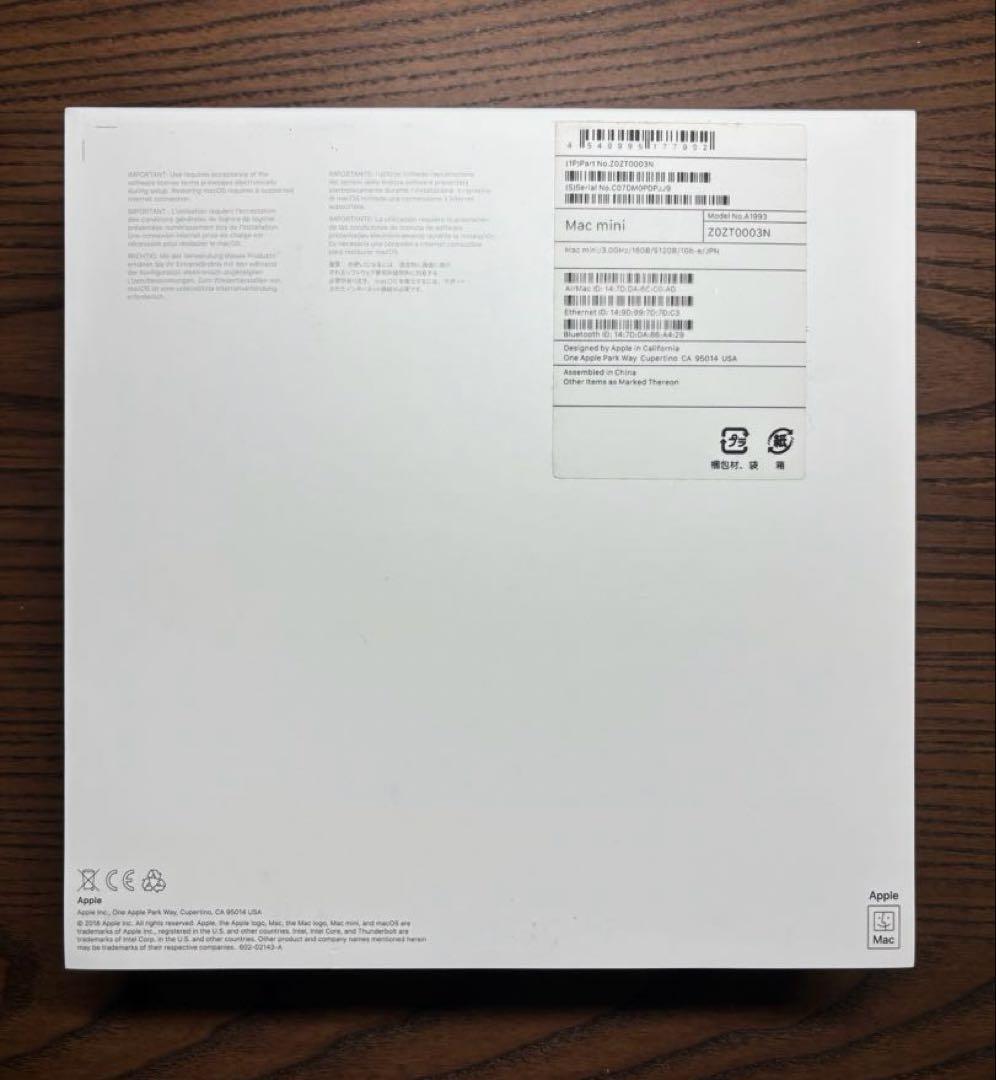 Mac mini Core i5 3.0GHz メモリ16GB SSD512GB