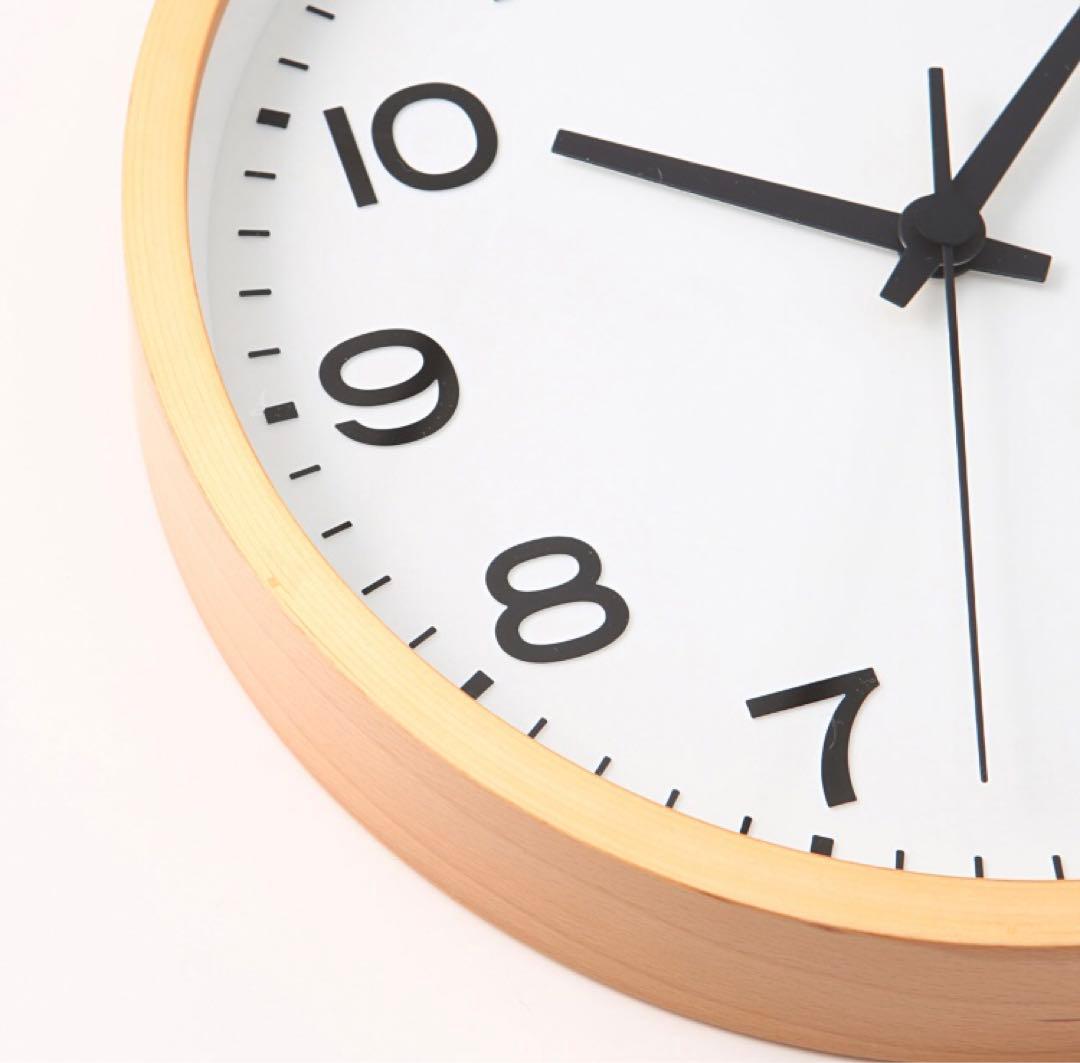 新品★無印良品 アナログ時計・大　掛時計・ブナ材 ナチュラル 限定 掛け時計 ⭐︎