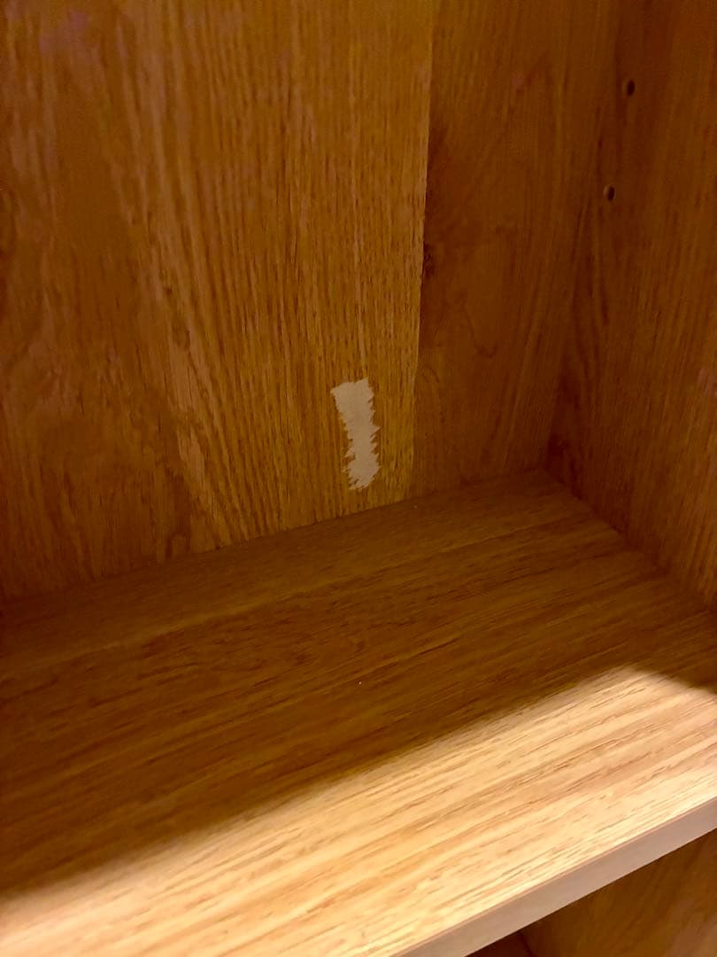 美品 ニトリ Wスライド本棚(M BS003 LBR)