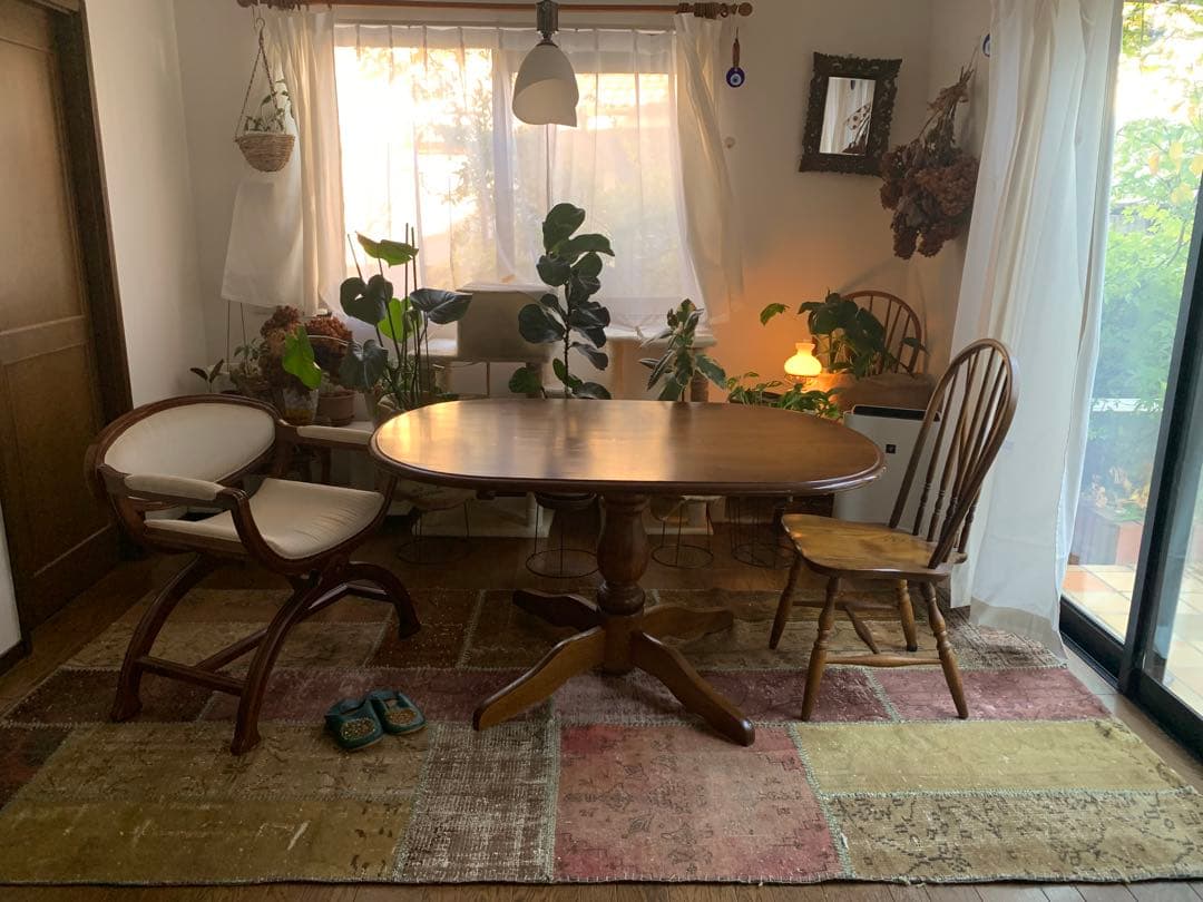 超超大判　288×144 トルコヴィンテージラグ　パッチワーク　アッシュカラー