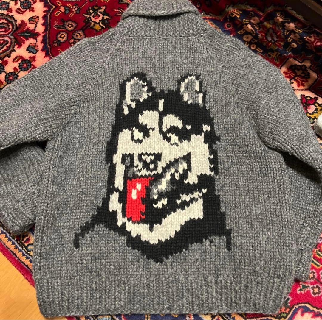 カウチン ニットカーディガン カナディアンセーター
