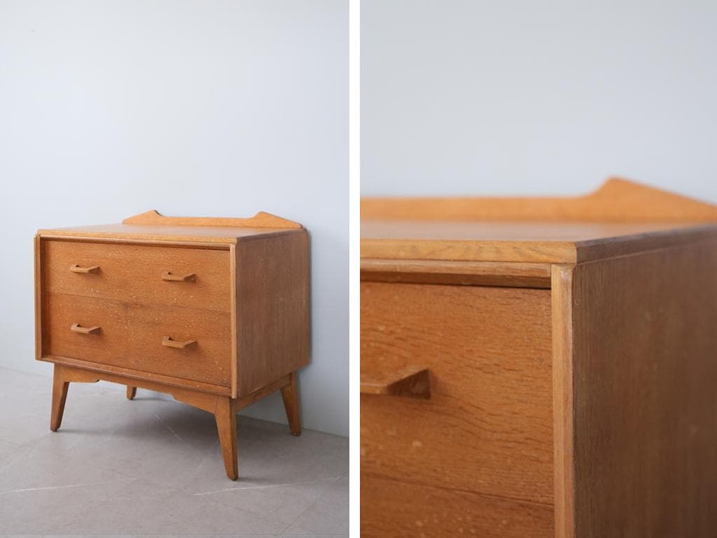 英国アンティークG-PLANジープランブランドン2杯チェスト(89-308-1