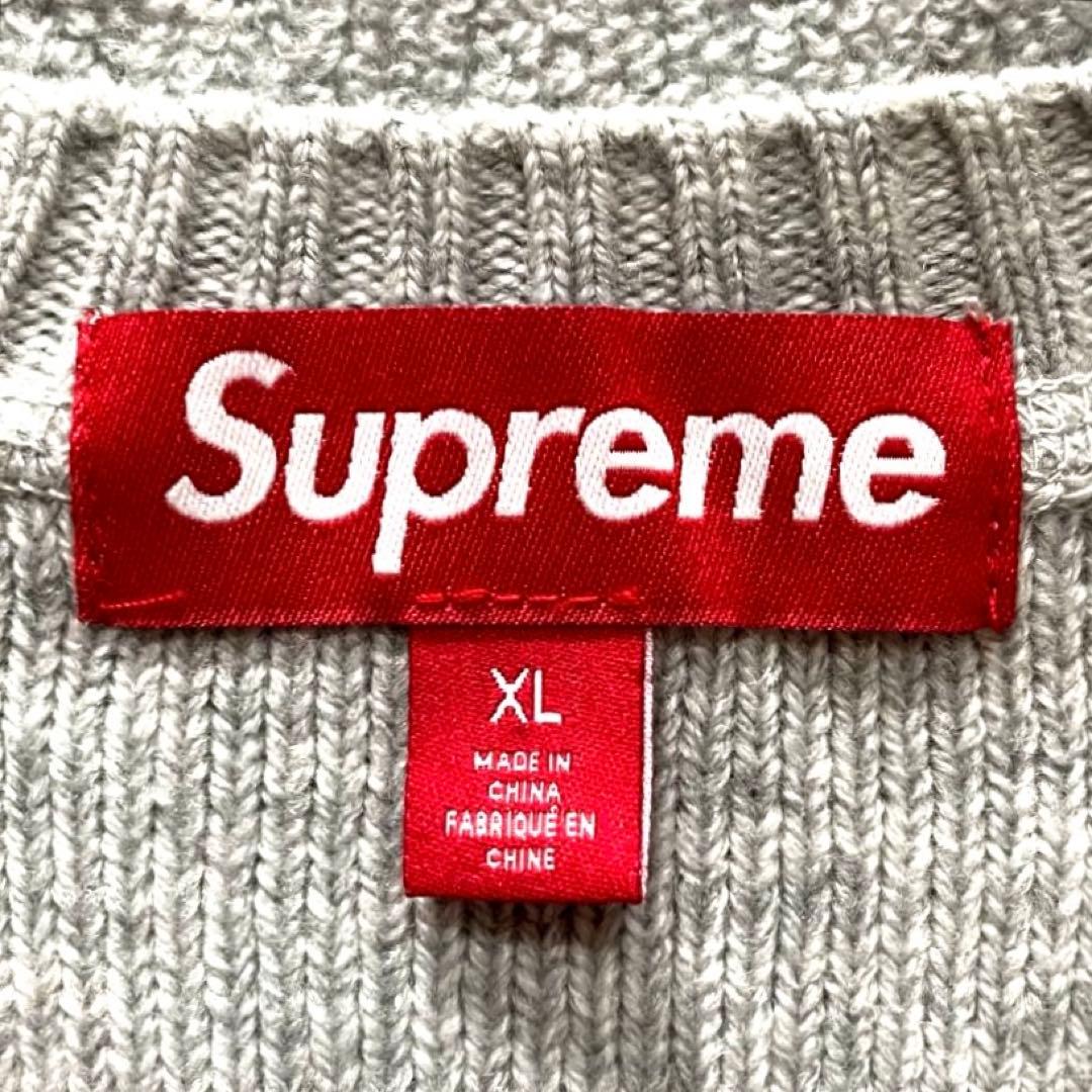 【極美品】Supreme シュプリーム ニット セーター 24AW グレー XL