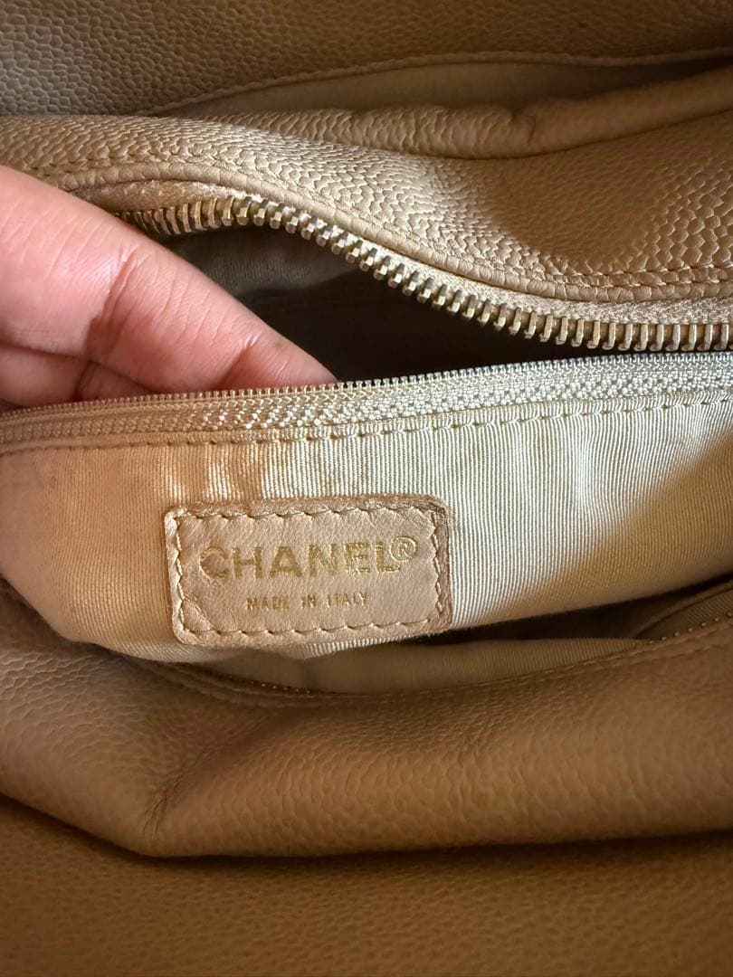 CHANEL シャネル マトラッセ PST キャビアスキン ベージュ希少カラー